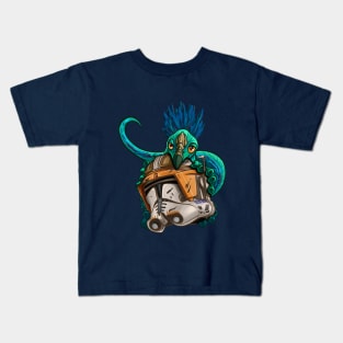 Little Boga Nibbling Cody's Helmet Kids T-Shirt